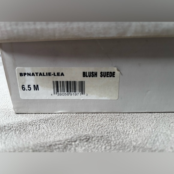 BP Natalie Embellished Strappy Stiletto Sandal Blush Suede 6.5 - Picture 12 of 12